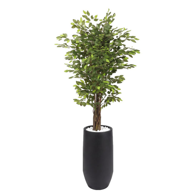 עץ פיקוס ירוק מלאכותי 1.7 מטר כולל כד אתונה במגוון צבעים