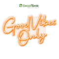 שלט ניאון Good Vibes Only - DecorYarok