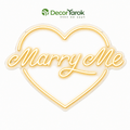 שלט ניאון Marry Me - DecorYarok