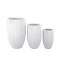 כד סנטוריני גבוה לבן
